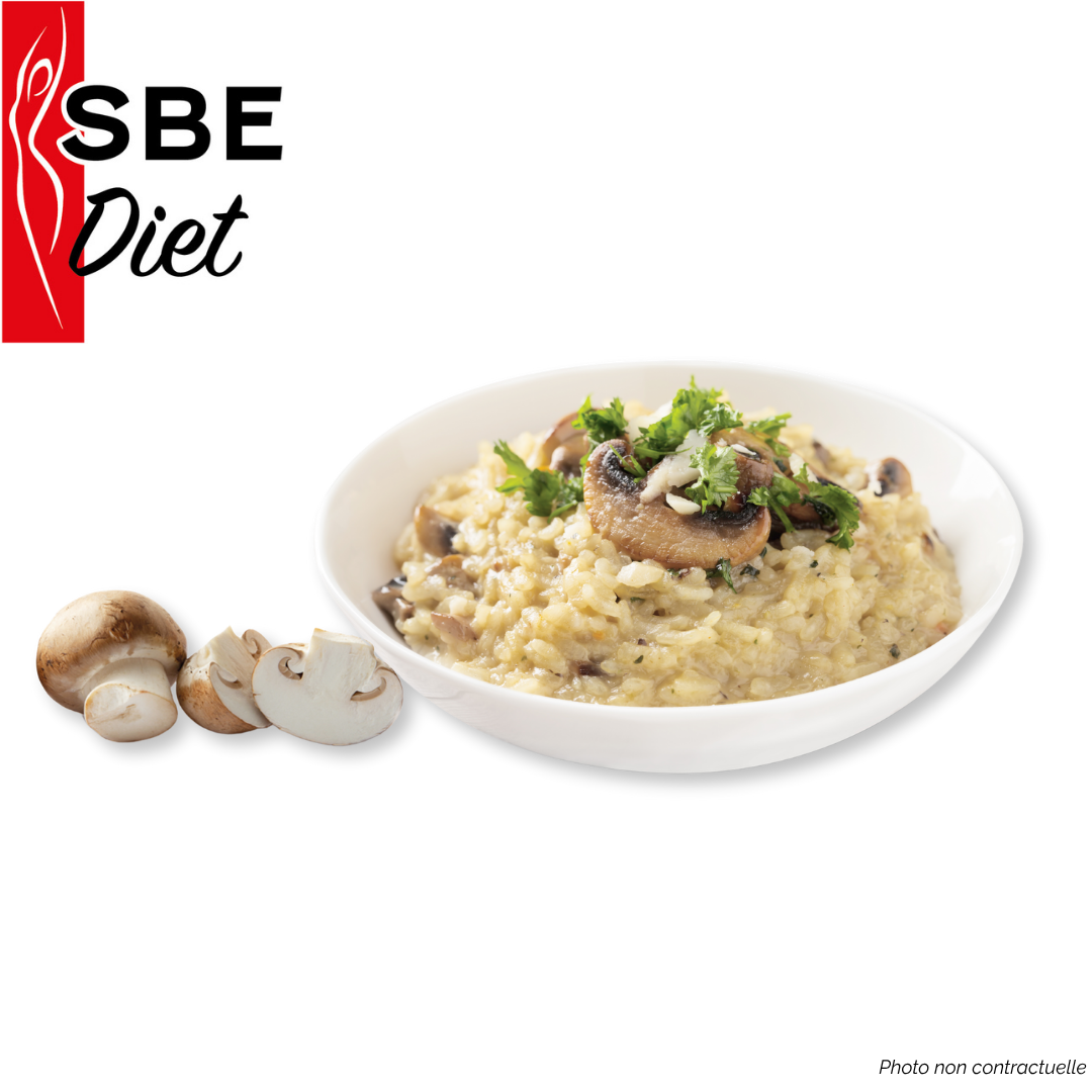 Risotto champignon fromage hyperprotéiné – 40G Ma boutique