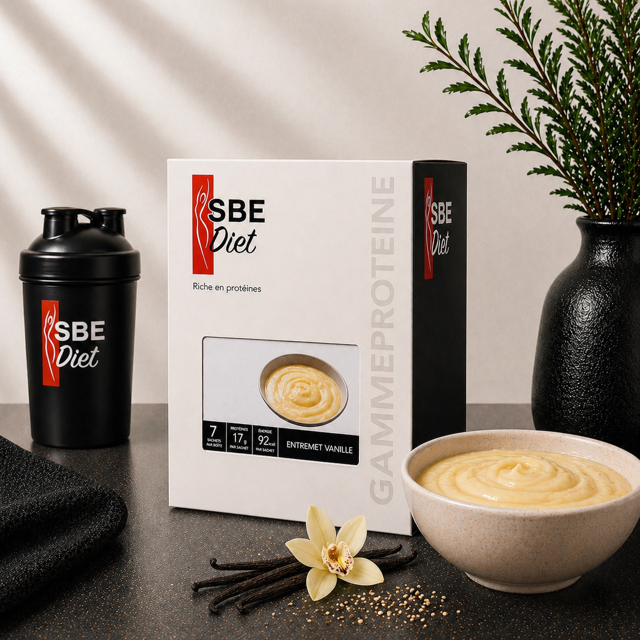Entremets vanille hyperprotéiné Ma boutique
