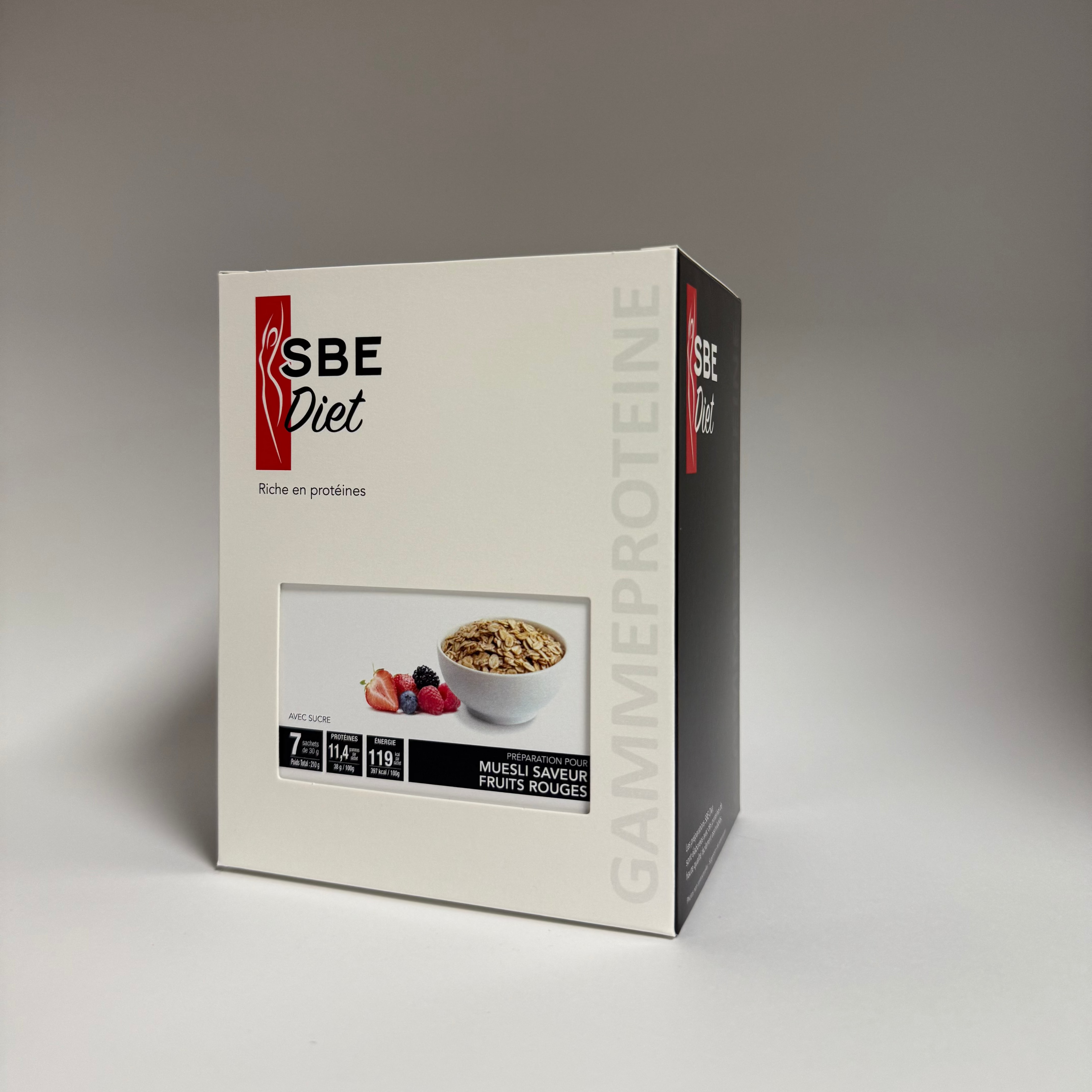 Muesli fruits rouges hyperprotéiné – 30G Ma boutique
