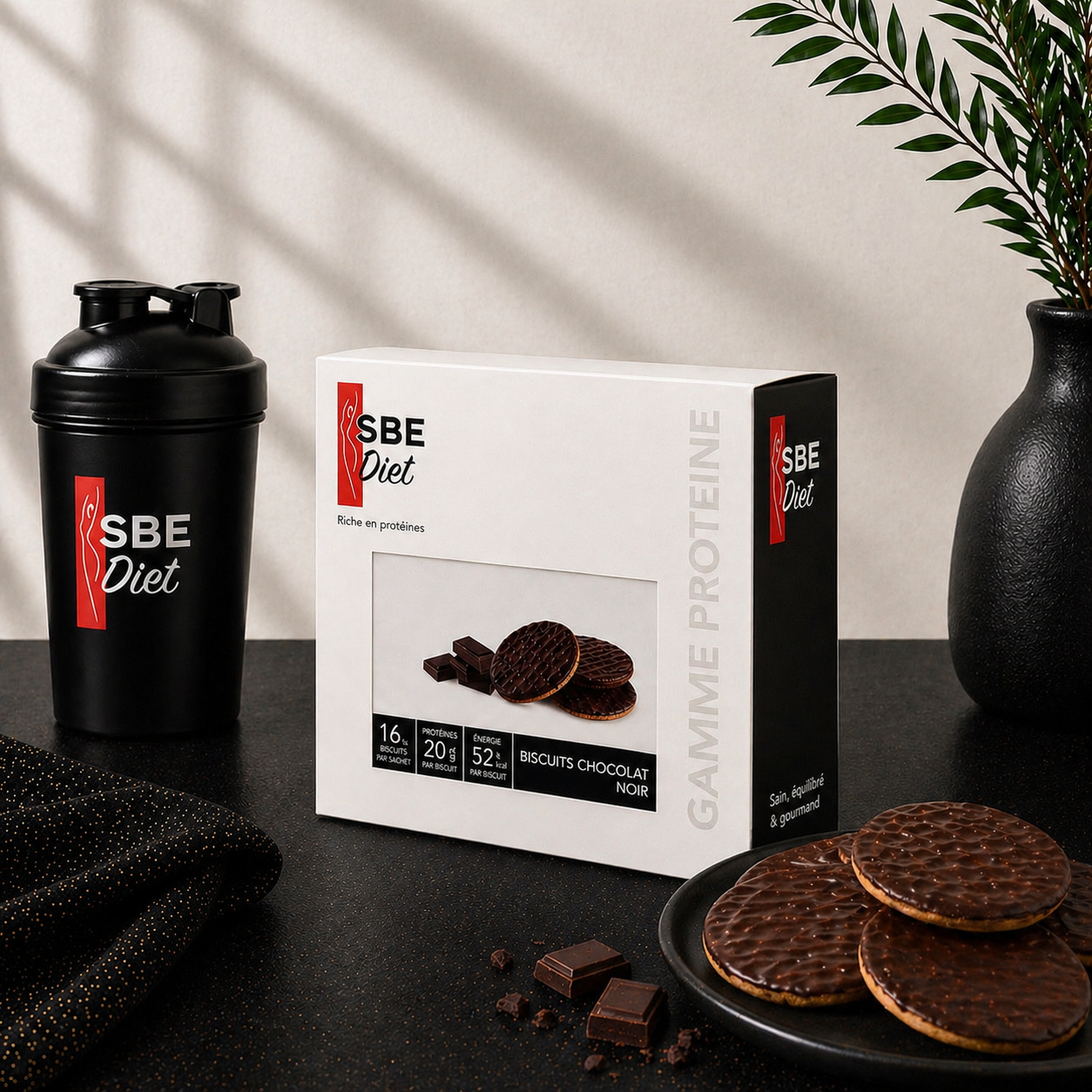 Biscuits chocolat hyperprotéinés Ma boutique
