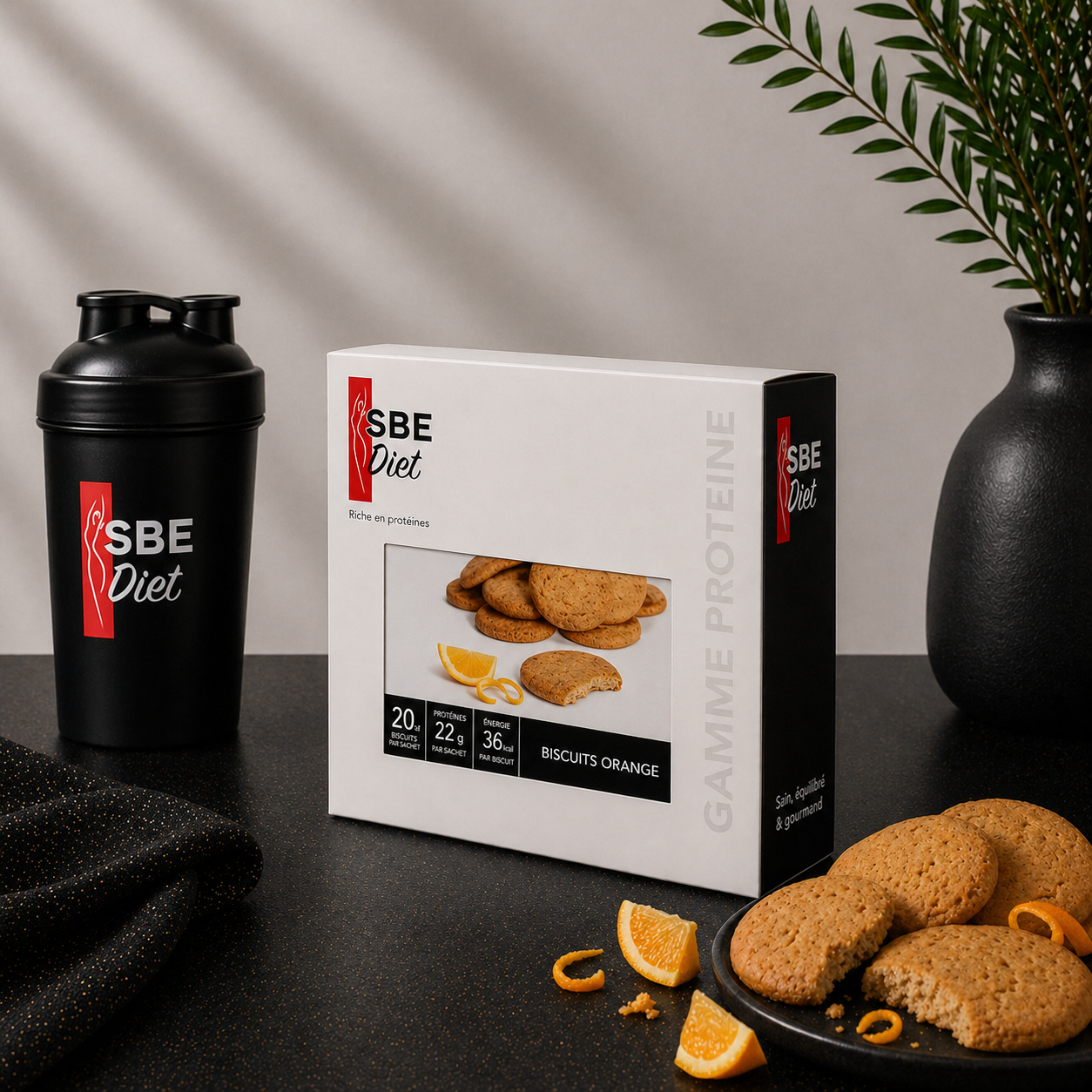 Biscuits orange hyperprotéinés Ma boutique