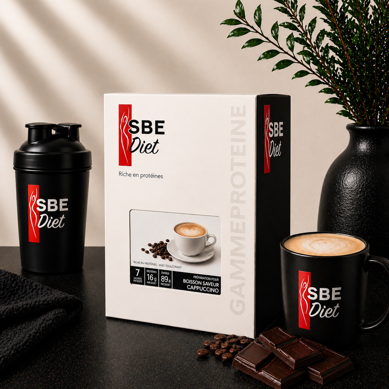 Boisson cappuccino hyperprotéinée Ma boutique