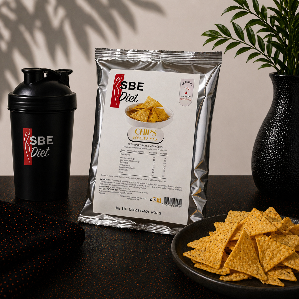 Chips poulet & maïs hyperprotéinées Ma boutique