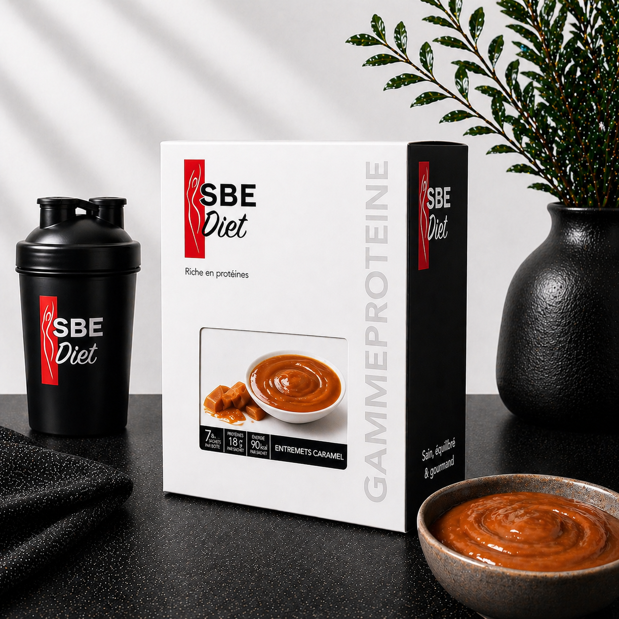 Entremets caramel hyperprotéiné SBE DIET