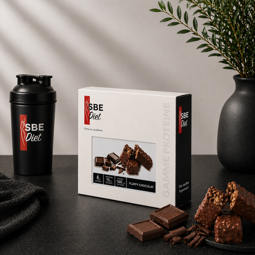 Barre fluffy chocolat hyperprotéinée Ma boutique