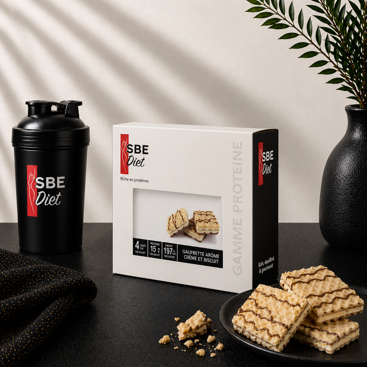 Gaufrette cookie & crème hyperprotéinées Ma boutique