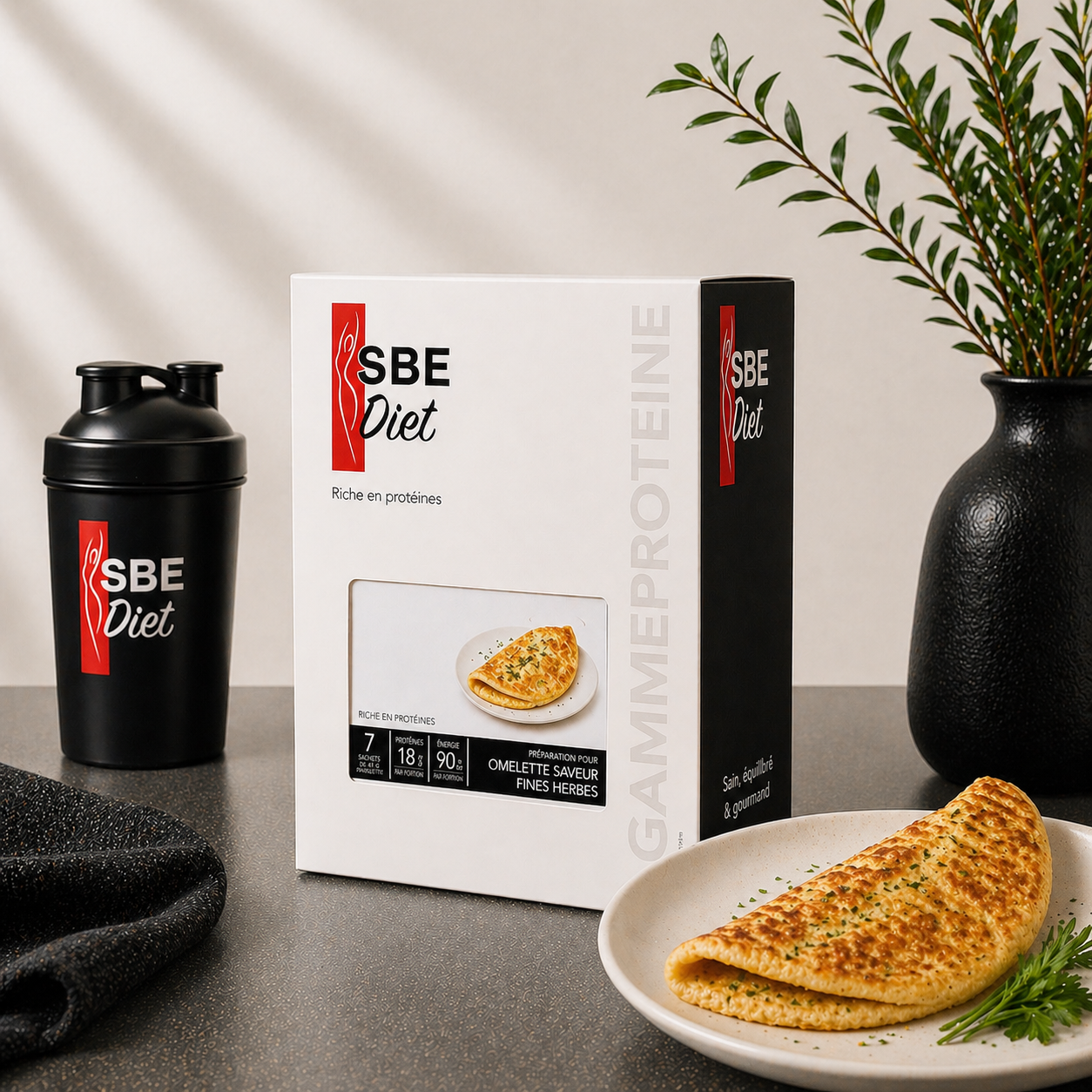 Omelette fines herbes hyperprotéinée Ma boutique