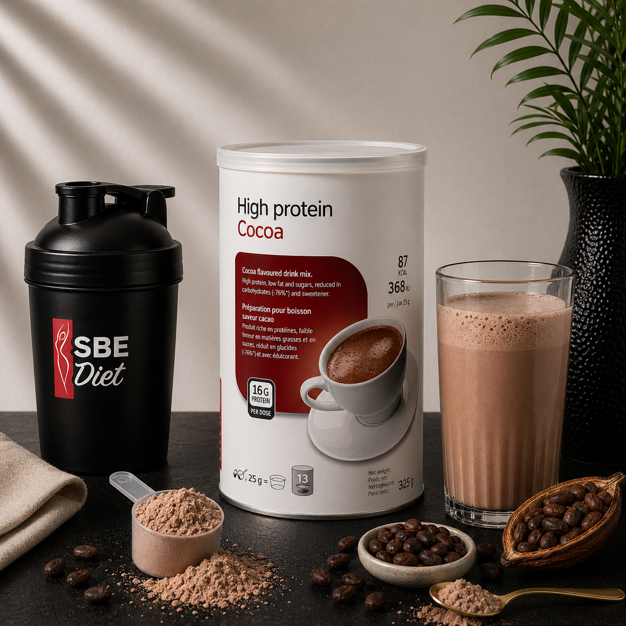 Boisson cacao hyperprotéinée –  Pot de 325G Ma boutique