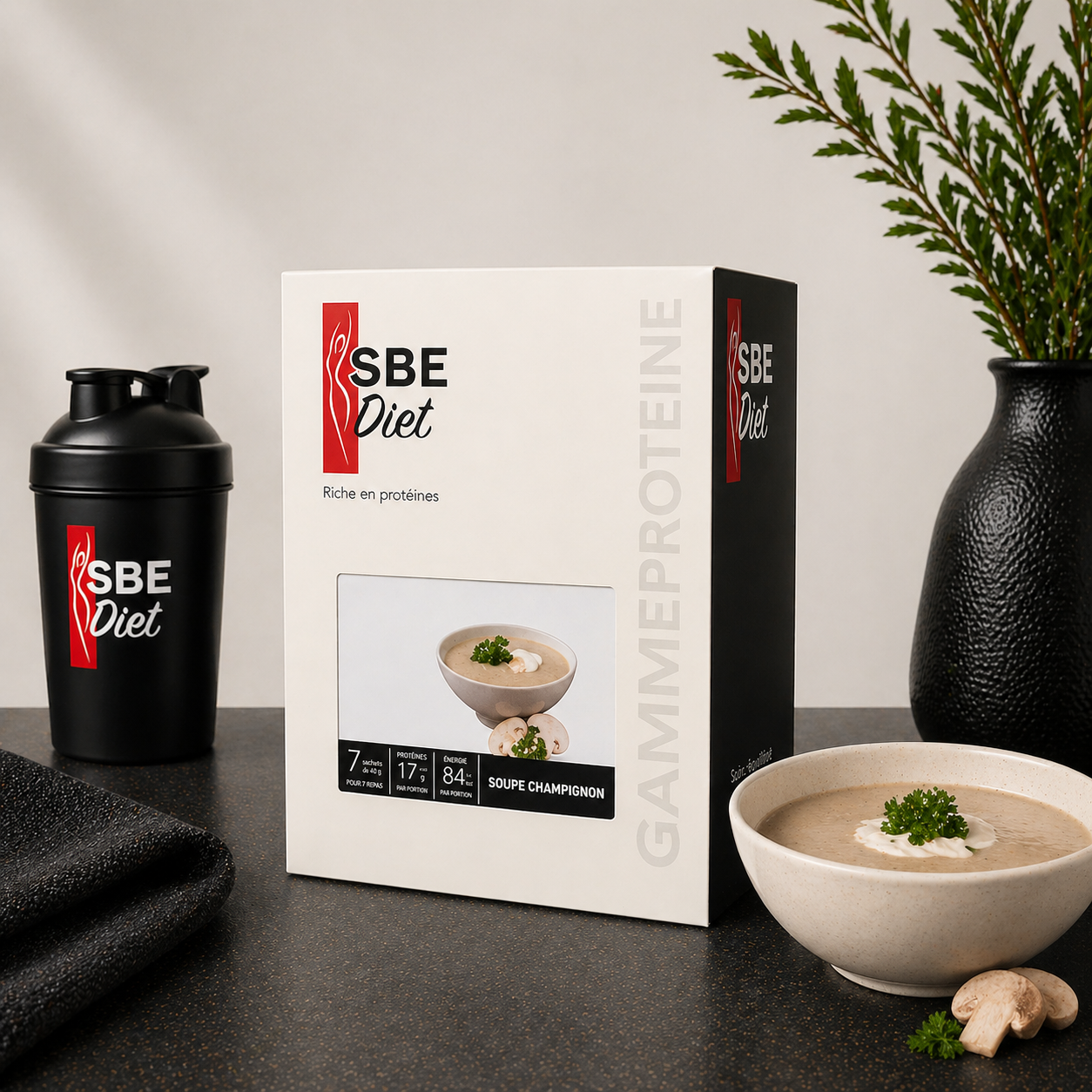 Soupe champignon hyperprotéinée Ma boutique