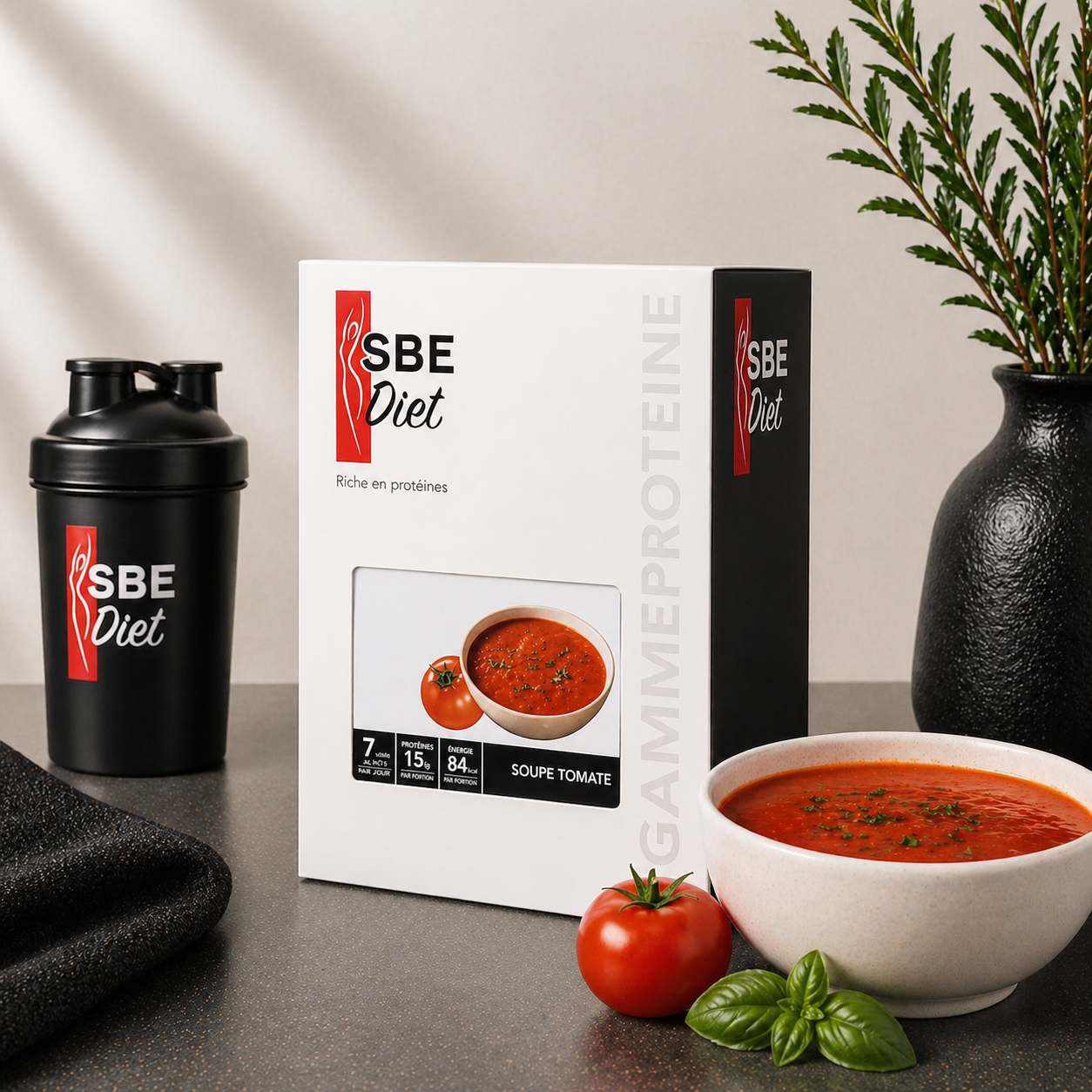Soupe tomate hyperprotéinée Ma boutique