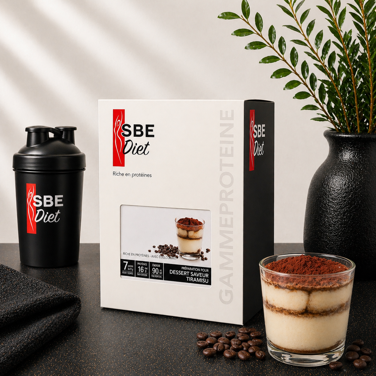 Dessert tiramisu hyperprotéiné Ma boutique